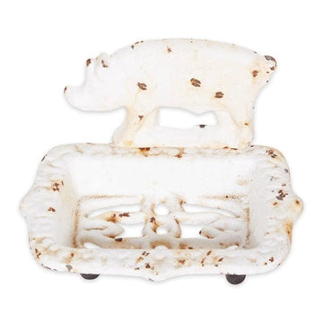Faire- Zingz Home Soap Dish Pig Cast Iron Soap Dish